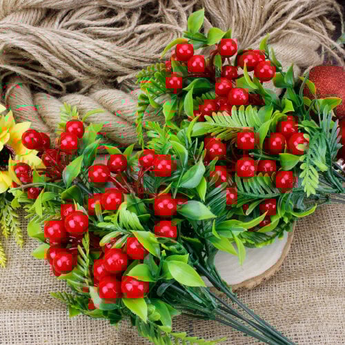 Yapay Kokina Demet 7 Dallı - Kare Dekor