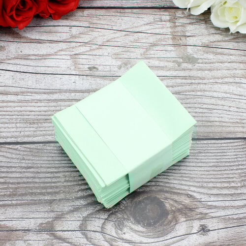 Yeşil Zarf 100'lü Paket - Kare Dekor (1)