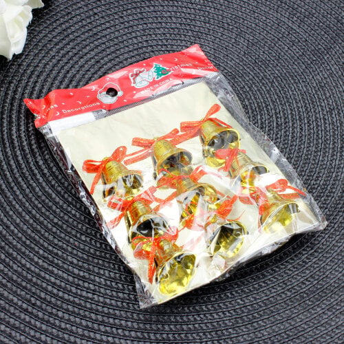 Yılbaşı Ağaç Süsü Çan 8'Li Paket - 3