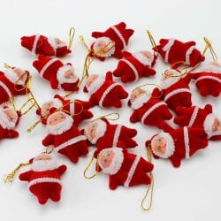 Yılbaşı Ağaç Süsü Noel Baba 6'Lı Paket - 1