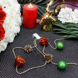 Yılbaşı Ağaç Süsü Renkli Sarkıt Zincir - 1