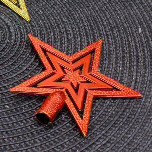 Yılbaşı Ağaç Süsü Renkli Yıldız 3'Lü Paket - 5