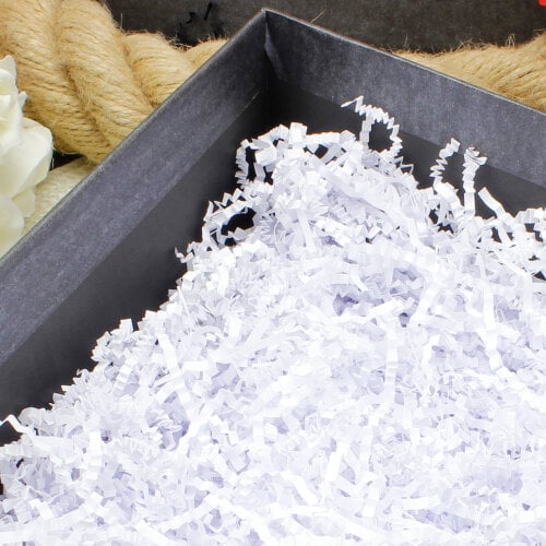 Zigzag Kırpık Kağıt Beyaz - Kare Dekor (1)