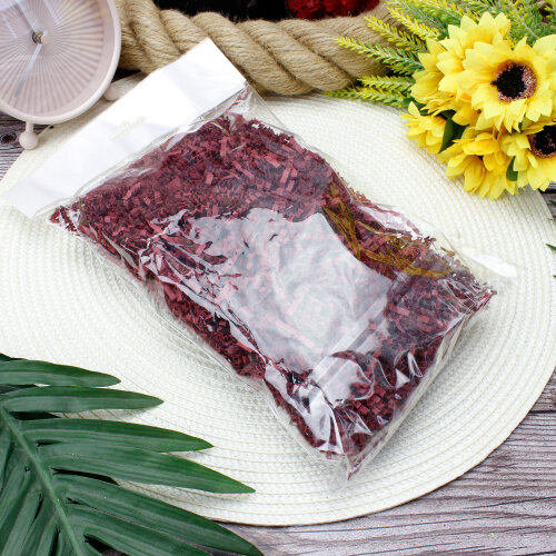 Zigzag Kırpık Kağıt Bordo - 3