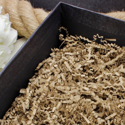 Zigzag Kırpık Kağıt Kahverengi - Kare Dekor (1)