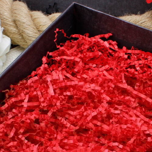 Zigzag Kırpık Kağıt Kırmızı - Kare Dekor (1)