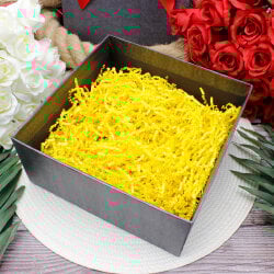 Zigzag Kırpık Kağıt Sarı - 1