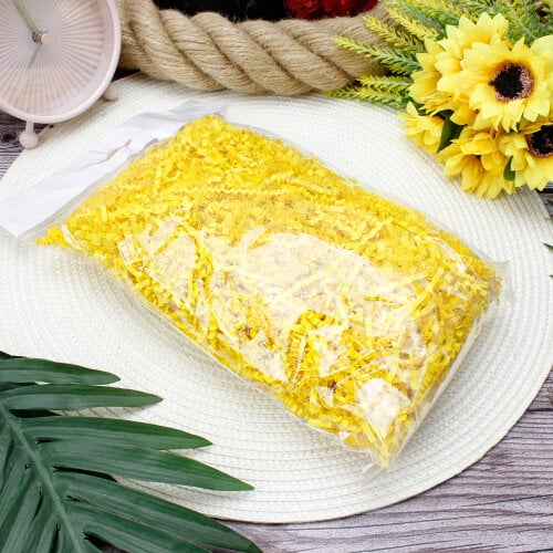 Zigzag Kırpık Kağıt Sarı - 3